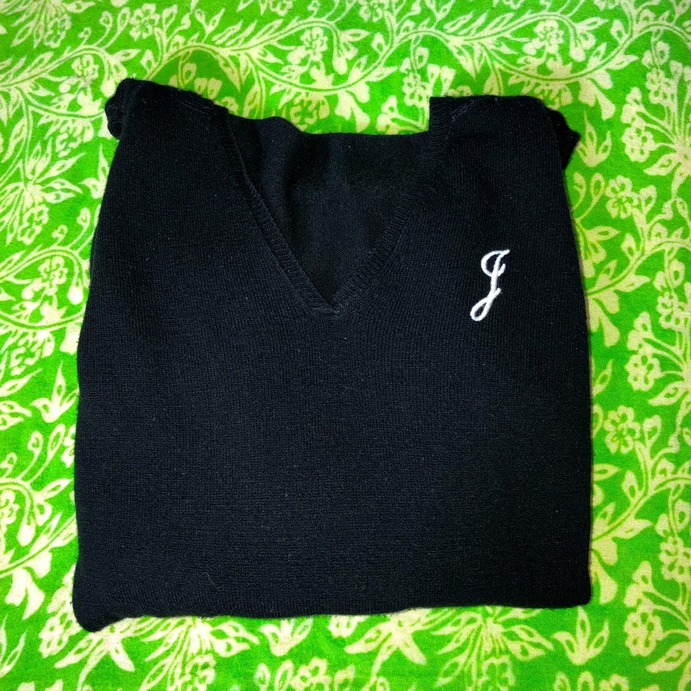 Black Hoodie Sweater with J
